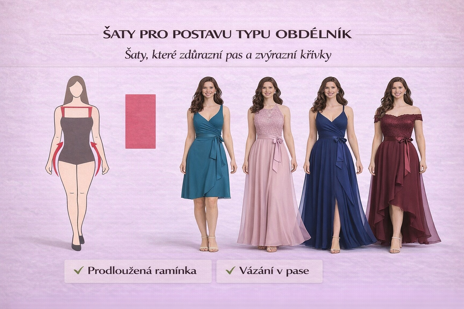 Šaty typu obdelník